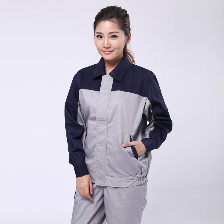点击查看深蓝配浅灰长袖工作服的详细介绍 长袖工作服图片(深蓝配浅灰 )