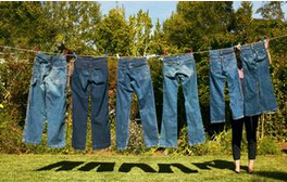 牛仔裤晾干 牛仔裤晾干
